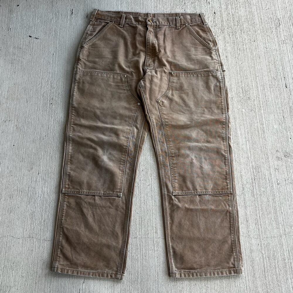 Carhartt brown double knee work wear carpenter pants